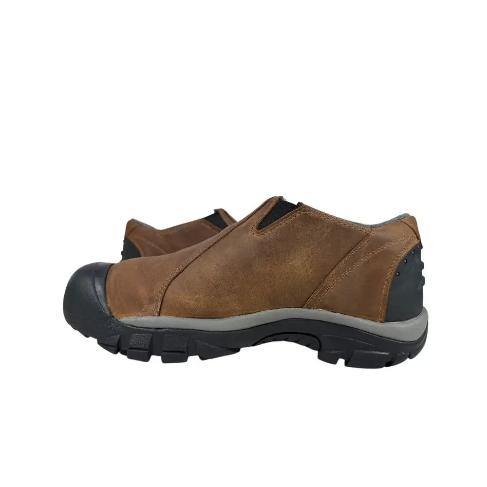 Keen Brixen Low Winter Slip On Shoes Mens 12 Brown Leather Waterproof Insulated